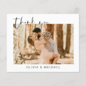 Budget Eenvoudige Foto Bruiloft Elegant Dank u Kaa (Voorkant)