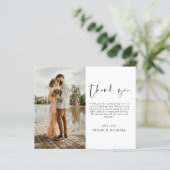 Budget Eenvoudige Foto Bruiloft Elegant Dank u Kaa (Staand voorkant)