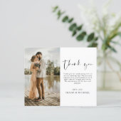 Budget Eenvoudige Foto Bruiloft Elegant Dank u Kaa (Staand voorkant)