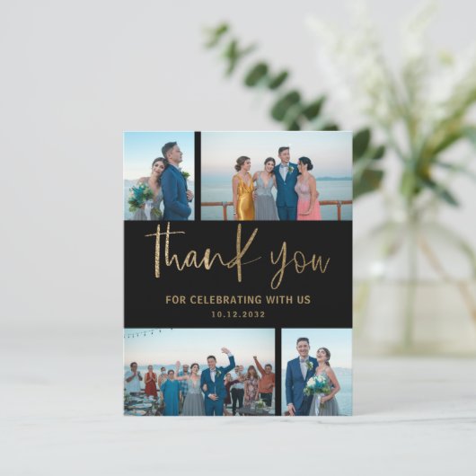 Budget Eenvoudige foto Collage Hartelijk dank voor (Staand voorkant)