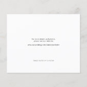 Budget eenvoudige foto elegante bruiloft bespaar d (Achterkant)