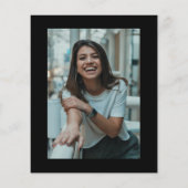 Budget Eenvoudige Foto elk jaar Uitnodiging op ver (Achterkant)