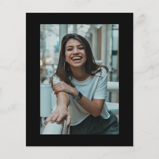 Budget Eenvoudige Foto elk jaar Uitnodiging op ver (Achterkant)