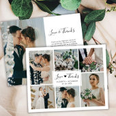 Budget Eenvoudige foto-inktbruiloft Hartelijk dank