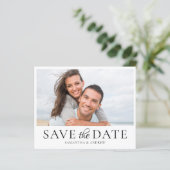 Budget Eenvoudige Fotohuwelijksaankondiging (Staand voorkant)