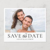 Budget Eenvoudige Fotohuwelijksaankondiging (Voorkant)