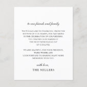 Budget Eenvoudige handgeschreven foto Weddenschap  (Achterkant)