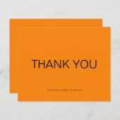 Budget Eenvoudige herfst Oranje Hartelijk dank (Voorkant / Achterkant)
