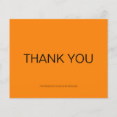 Budget Eenvoudige herfst Oranje Hartelijk dank (Voorkant)