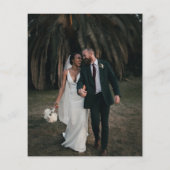 Budget Eenvoudige Initialen & Calligrafie Foto Bru (Achterkant)