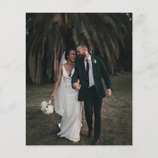 Budget Eenvoudige Initialen & Calligrafie Foto Bru (Achterkant)