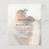 Budget Eenvoudige Initialen & Calligrafie Foto Bru (Voorkant)