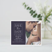 Budget Eenvoudige klassieke foto bruiloft Save the (Staand voorkant)