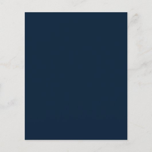BUDGET Eenvoudige marine blauw Script De bruiloft (Achterkant)