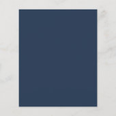 BUDGET Eenvoudige Navy Blauwe Rand Script Bruiloft (Achterkant)