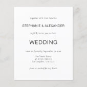 Budget Eenvoudige QR Code Black White Weduwen Uitn (Voorkant)