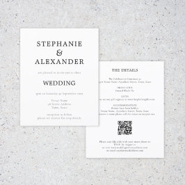 Budget Eenvoudige QR Code Black White Weduwen Uitn