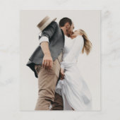 BUDGET Eenvoudige Rode Rand Script Foto bruiloft (Achterkant)