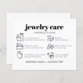 Budget Eenvoudige Sieraden Zorg Dank u Bedrijf (Voorkant / Achterkant)