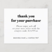 Budget Eenvoudige Sieraden Zorg Dank u Bedrijf (Achterkant)