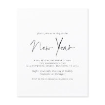 Budget Eenvoudige tekst Nieuwe Jaren Eve Partij no