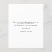 Budget Eenvoudige tekst Zwarte Wit Weddenschap Dan (Achterkant)