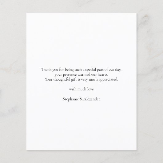 Budget Eenvoudige tekst Zwarte Wit Weddenschap Dan (Achterkant)