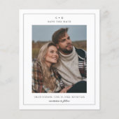 Budget Eenvoudige Trouwfoto Sla de datum op (Voorkant)