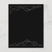 Budget Eenvoudige trouwuitnodiging. (Achterkant)