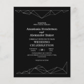 Budget Eenvoudige trouwuitnodiging. (Voorkant)