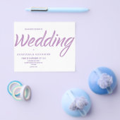 Budget/Eenvoudige trouwuitnodiging brochure (Enkel)