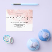 BUDGET/Eenvoudige trouwuitnodiging. Flyer (Enkel)