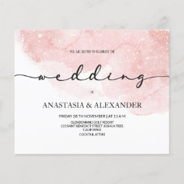 BUDGET/Eenvoudige trouwuitnodiging. Flyer