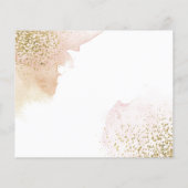 Budget Eenvoudige trouwuitnodiging. Flyer (Achterkant)