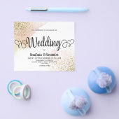 Budget Eenvoudige trouwuitnodiging. Flyer (Enkel)