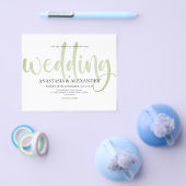 Budget Eenvoudige trouwuitnodiging. Flyer (Enkel)