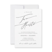 Budget Eenvoudige zwart-wit Tijdloze bruiloft