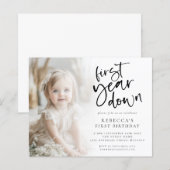 Budget Eerste Jaar Down Foto 1e verjaardag (Voorkant / Achterkant)