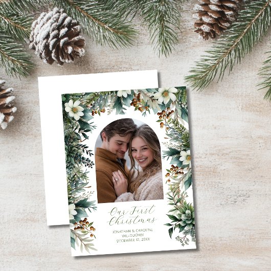 Budget Eerste Kerstgroentekaart Fotokaart