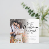 Budget Eerste Kerstmis Aangepaste fotokaart (Staand voorkant)