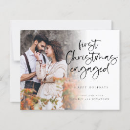 Budget Eerste Kerstmis Aangepaste fotokaart