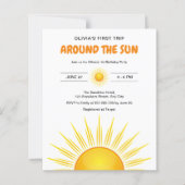 Budget Eerste Reis Rond De Zondag Uitnodiging (Voorkant)