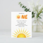 Budget Eerste Reis Rond De Zondag Uitnodiging (Staand voorkant)