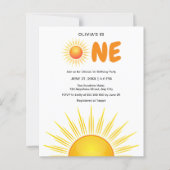 Budget Eerste Reis Rond De Zondag Uitnodiging (Voorkant)