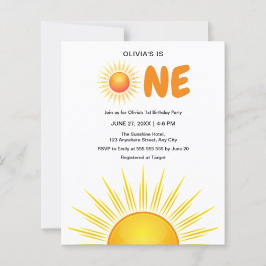 Budget Eerste Reis Rond De Zondag Uitnodiging (Voorkant)