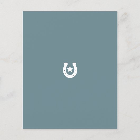 Budget Eerste Rodeo Wild West Meisje Eerste Verjaa (Achterkant)