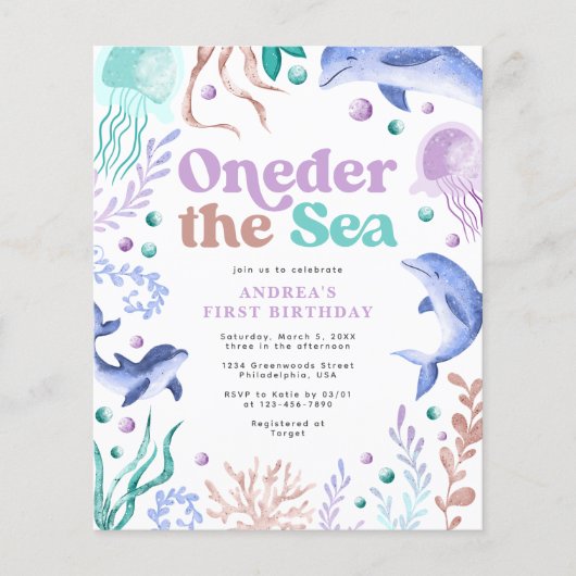 Budget Eigenaar het Zee Dolphin Retro Eerste Verja (Voorkant)