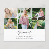 Budget Ele Chic 5 Multi Foto Afstuderen Aankondigi (Voorkant)