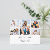 Budget Ele Chic 5 Multi Photo Save the Date (Staand voorkant)
