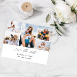 Budget Ele Chic 5 Multi Photo Save the Date Flyer<br><div class="desc">******* MATTE PAPIER IS THIN. UPGRADE VOOR EEN THICKERPAPIER. GEEN ENVELOPEN. VOOR HET VOORRADEN VAN DE KAART, DE KAARTEN VAN DE THICKER, CONTROLEER DE VERBINDING HIERONDER. KAART STOCK, THICKER KAARTEN HEBBEN EEN OPTIE VOOR BEELDSCHERMEN OF OMVAT HEN******* Bespaar geld op kaarten met een papierfilter. Haal je gasten enthousiast voor je...</div>